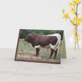 Carte Young Pinzgauer Bull-customize (Fleur jaune)