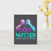 Carte Your Life Choose To Keep On Going Suicide Preventi (Fleur jaune)