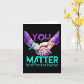 Carte Your Life Choose To Keep On Going Suicide Preventi (Fleur jaune)