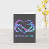 Carte Your Life S Suicide Prevention Awareness Stay  (Fleur jaune)