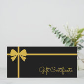 Carte Your Logo Custom Business Gift Certificate (Debout devant)