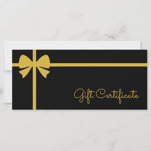 Carte Your Logo Custom Business Gift Certificate (Devant)
