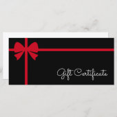 Carte Your Logo Custom Business Gift Certificate (Devant / Derrière)