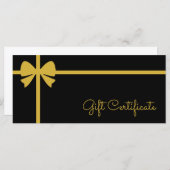 Carte Your Logo Custom Business Gift Certificate (Devant / Derrière)