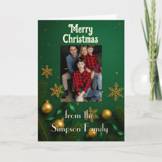 Carte Your photo here Personalized Family Christmas Card