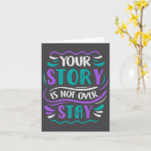 Carte Your Story Is Not Over Stay Premium  (Fleur jaune)