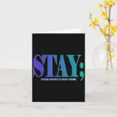 Carte Your Story Is Not Over Stay Suicide Prevention Awa (Fleur jaune)