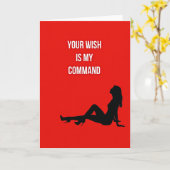 Carte Your Wish My Command Hot Card (Fleur jaune)
