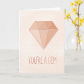 Carte You're a Gem friend (Fleur jaune)