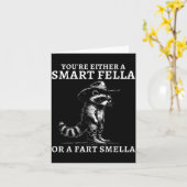 Carte You're Either A Smart Fella Or A Fart Smella Vinta (Fleur jaune)