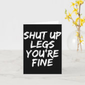 Carte You're Fine Funny Running  (Fleur jaune)