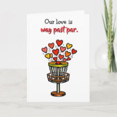 Carte You're my Hole in One Valentine's Day | Disc Golf (Devant)