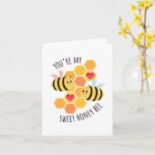 Carte You're My Sweet Honey Bee Greeting Card (Fleur jaune)