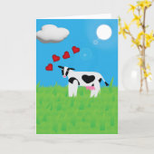 Carte You're Simply MOO-velous Folded Greeting Card (Fleur jaune)