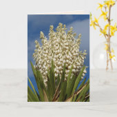 Carte Yucca en fleurs, Fleurs, Southwest Blank Greeting (Fleur jaune)