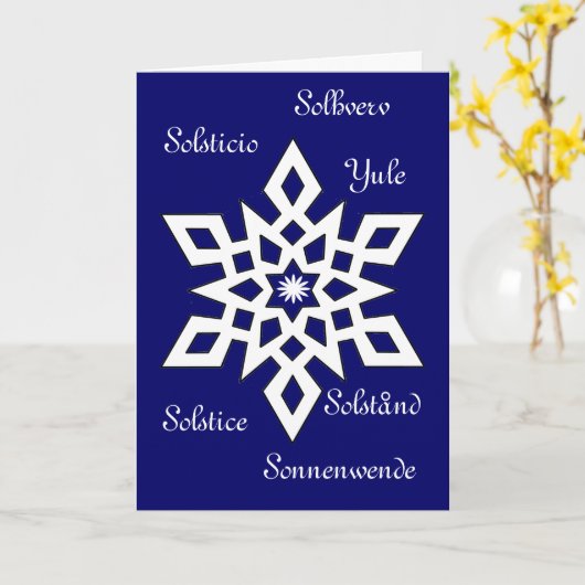 Carte Yule (Fleur jaune)