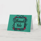 Carte Yule Bénis Personnalisable (Devant)