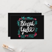 Carte Yule bénit (Devant/Arrière en situation)