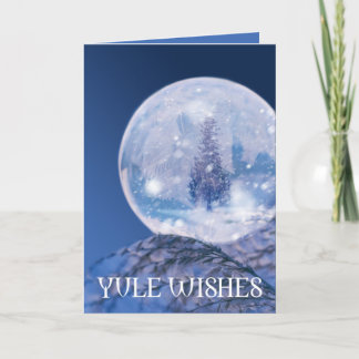 Carte Yule Crystal Winter