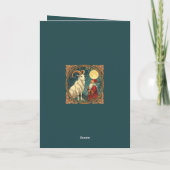 Carte Yule Goat And Jultomten Scandinavian Winter (Dos)