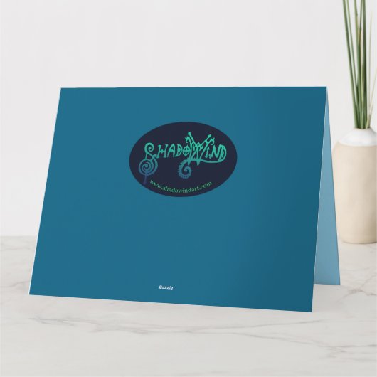 Carte Yule Goat Holiday Magic (Dos)