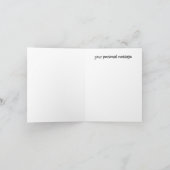 Carte Yule Hiver arbres sur plaid (Intérieur)