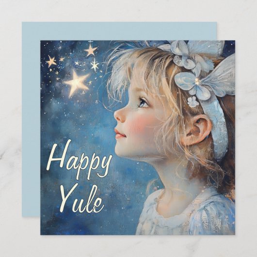 Carte Yule sucrée (Devant / Derrière)