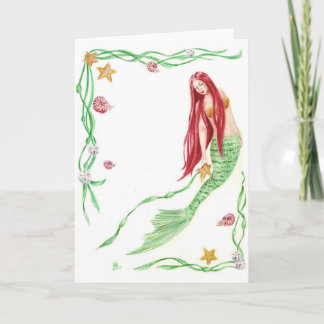 Carte Yule Tide salue par Deanna Bach Art