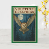 Carte Yuletide Greetings Christmas Card (Fleur jaune)