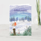 Carte Yuletide robin (Devant)