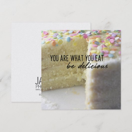 Carte YUMMY 5,25 x 5,25 (Devant / Derrière)