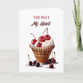 Carte Yummy crème glacée thème Bonne Anniversaire (Devant)