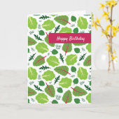 Carte Yummy Feuille (Fleur jaune)