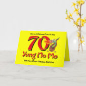 Carte Yung No Mo 70e anniversaire (Fleur jaune)