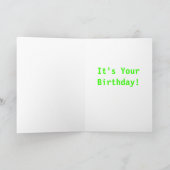 Carte Z Sourire C'est votre anniversaire Joyeux message  (Intérieur)