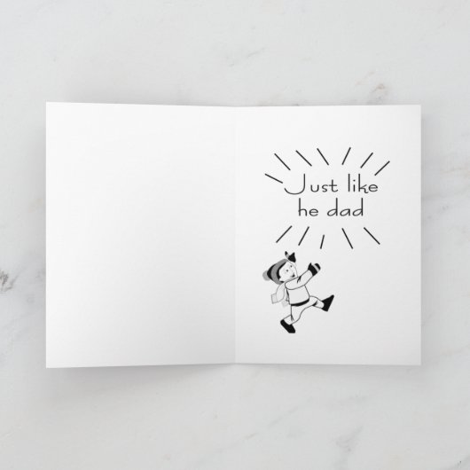 Carte zany anniversaire fils en droit (Intérieur)