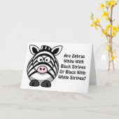 Carte Zebra Art (Fleur jaune)