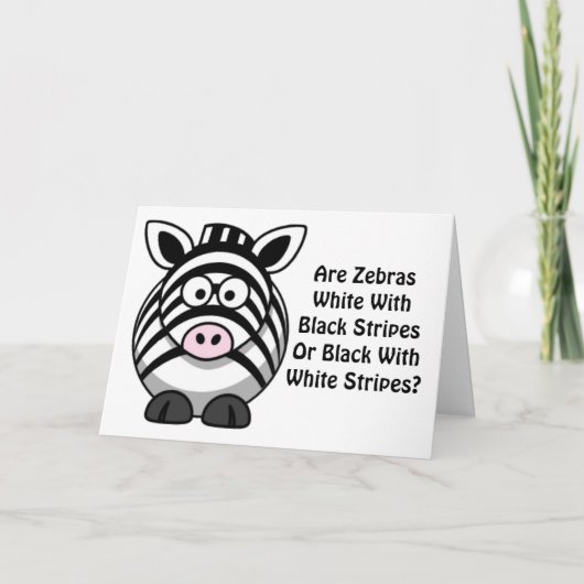Carte Zebra Art (Devant)