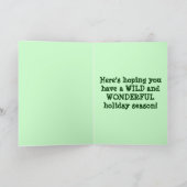 Carte Zebra de Noël (Intérieur)