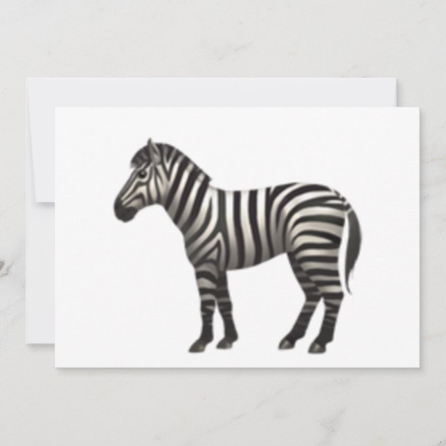 Carte Zebra - Emoji (Devant)