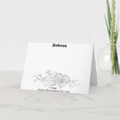 Carte Zebra Hugs (Dos)