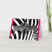 Carte Zebra Hugs (Devant)