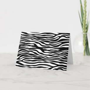 Carte Zebra Print, Zebra Stripes, Noir Et Blanc