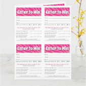 Carte Zebra Printable Vendor Slips – Editable Download (Fleur jaune)