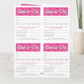 Carte Zebra Printable Vendor Slips – Editable Download (Dos)
