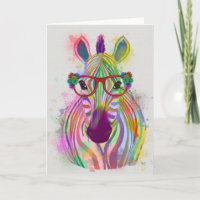 Zebra Rainbow Splash
