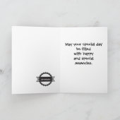 Carte Zebra Special Relative Anniversaire Personnaliser (Intérieur)