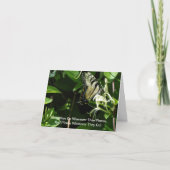 Carte Zebra Swallowtail sur Honeysuckl (Devant)