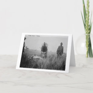Carte Zebra tué par des autochtones en Afrique Photo
