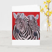 Carte Zebra Twins (Fleur jaune)